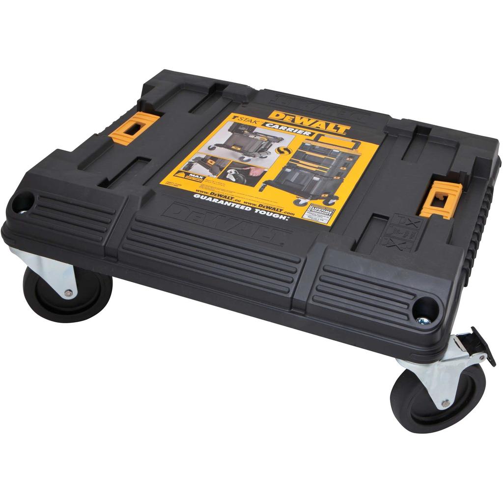 DeWalt TSTAK Carrier Tool Box Storage Case Tool Box Moving Dolly Stacking Storage Maximum Load 100kg DWST17889