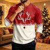 Men's Christmas Printed Long Sleeve Shirt