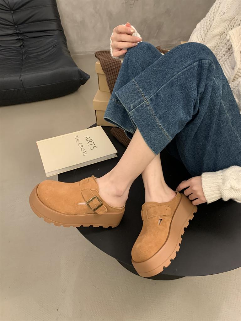Women Summer Comfy Slippers Sandals Slip on Shoes Loafer Flats Platform Wedge Elthnic Loafer 2025 New Mules For Women