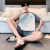 2026 Men's Spring/Summer Plus Size Short Sleeve Pajama Set