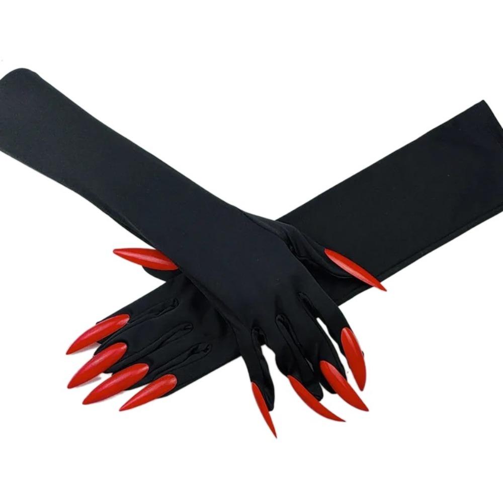 Black Ghost Claw Mittens Dress Up Gloves Witch Cosplay Costume Cool Halloween gloves  Women