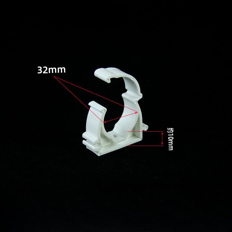 20/50Pcs Plastic PPR Clamp Holder For Water Pipe Tube Fittings With Cover Diameter 16mm 20mm 25mm 32mm 40mm