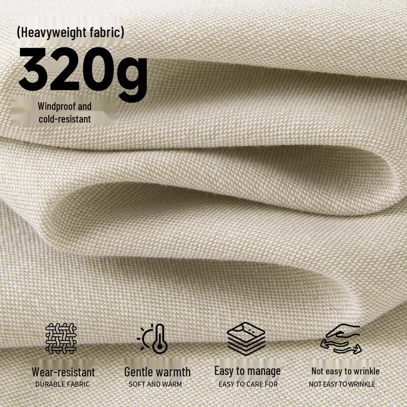 MINISO Men's Fleece-Lined Relaxed Fit Casual Shirt Jacket