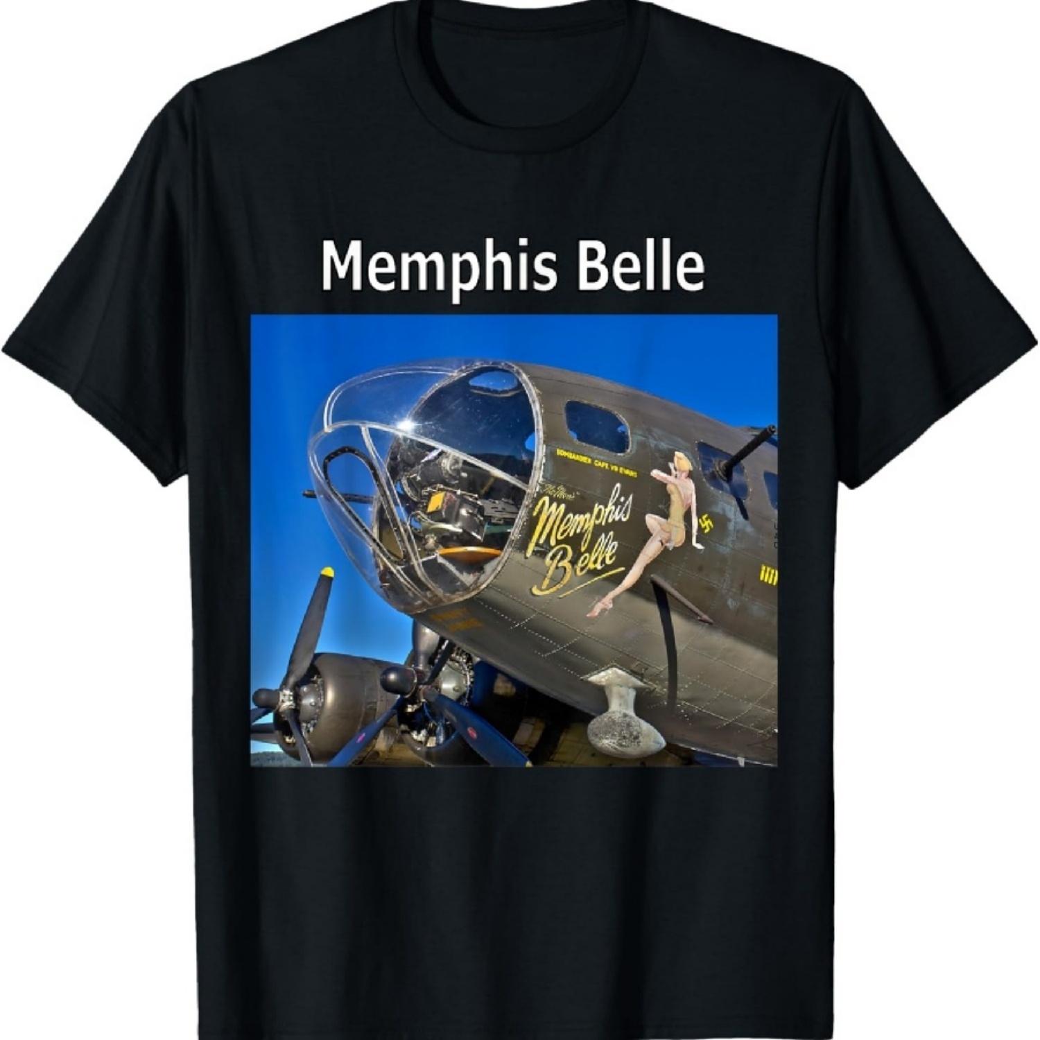 Футболка с изображением тяжелого бомбардировщика B-17 Flying Fortress  Мемфисская красавица S