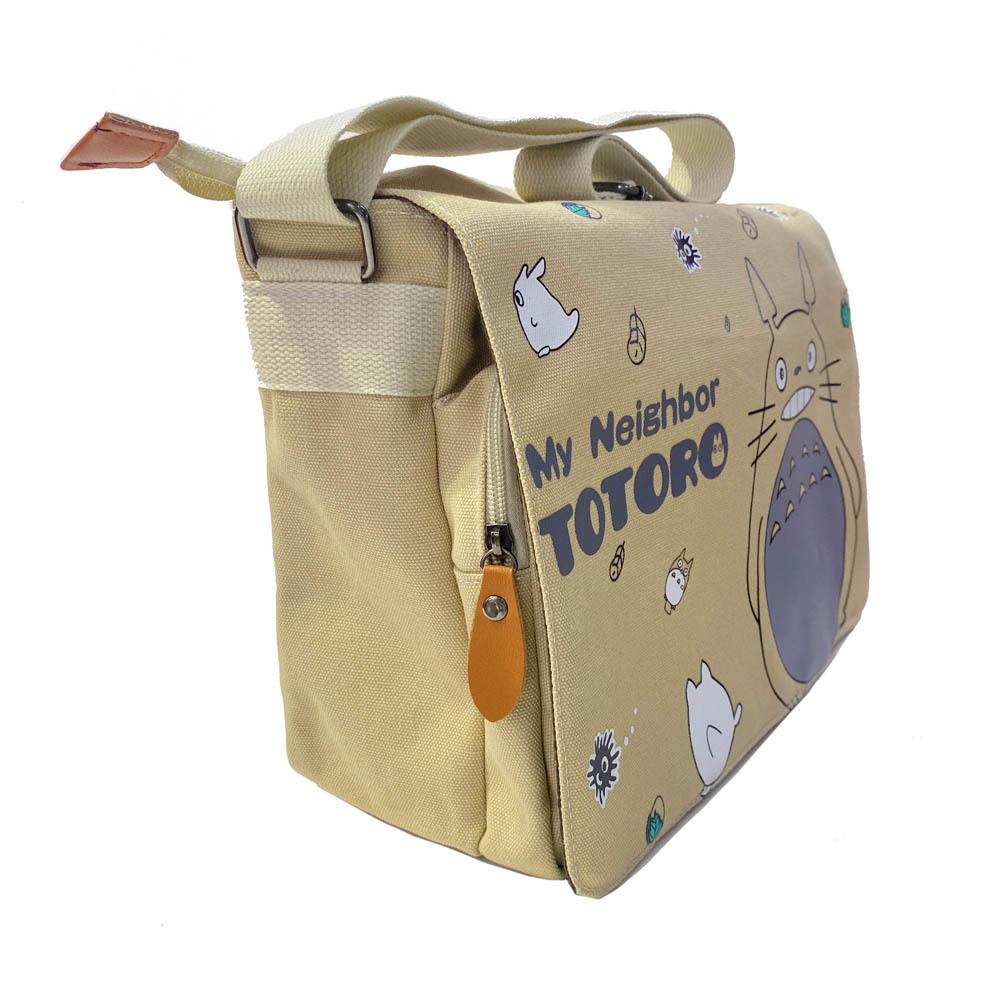 Hayao Miyazaki cartoon chinchilla cos animation peripheral shoulder bag two-dimensional male and female students canvas schoolbag messenger bag