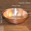Handcrafted Vintage Brass Salad Bowl,Large Size Polishing Texture Outdoor Picnic Soup Bowl,Camping For Home Copper Tableware