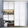 1pc Self-Adhesive White Wood Adhesive Paper Decorative Film For Furniture Real Wood Grain For Cabinet Decoration Easy to Clean