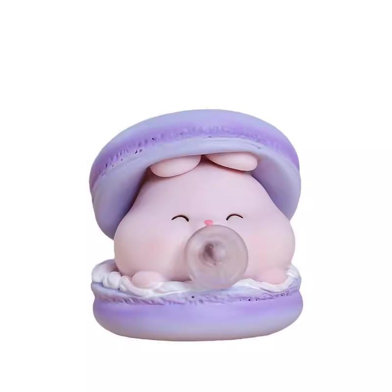 Macaron Squeeze Toy - Cute Cartoon Desktop Ornament & Bubble Gift for Children 