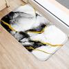 Bodenmatte Anti-Rutsch saugfähig Flanell Multi Farben Marmor gedruckt Tür Teppich Home Supplies