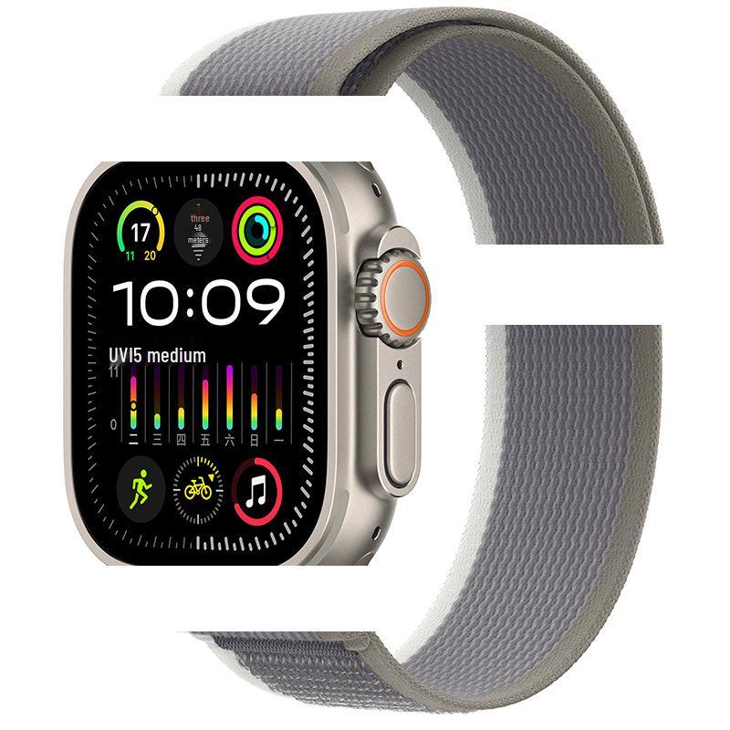 Apple Watch Ultra 10/9 Nylon Woven Velcro Trail Loop Strap
