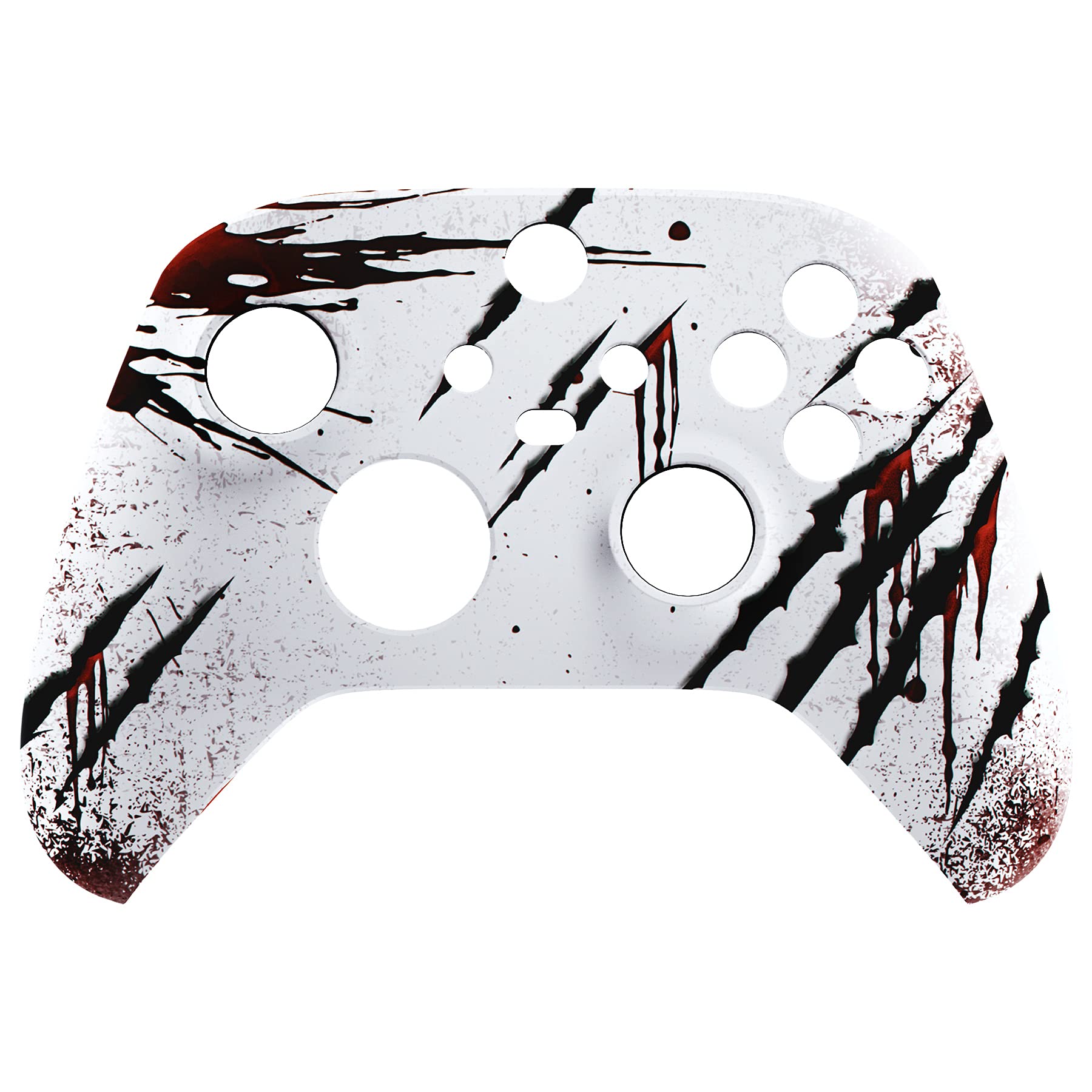 

custom front housing shell for Xbox Series featuring a heavy cover faceplate for Xbox Series and Xbox Core not eXtremeRate s X/S, horror-inspired