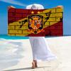 Spain Football Print Beach Towel, Large Soft Quick Dry Towel for Beach Camping Swimming