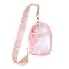Pánská crossbody taška z PVC s voděodolným designem a mřížkovaným vzorem pro každodenní použití