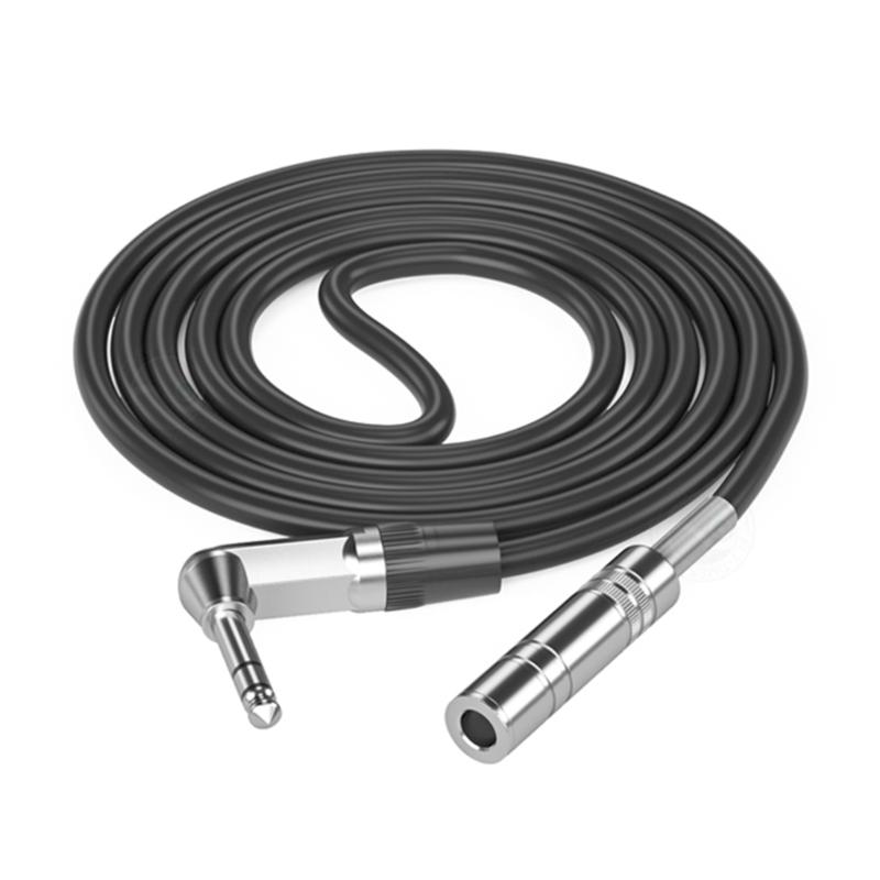6.35mm Sound Extension Cable Male to Female 6.35 Auditory Extender Cord, Straight or Right Angle Connection