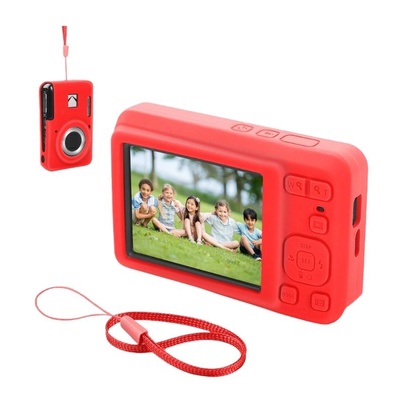 

Soft Silicone Full Coverages Protectors for PIXPRO FZ55 Cameras Impact Resistant Ergonomic For Personalizations красный