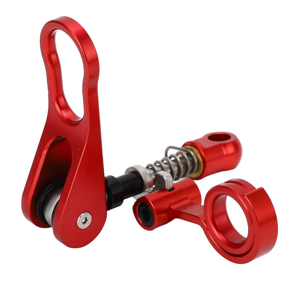 Quick Release Bike Seatpost Clamp Handle And Rear Frame Clip Aluminum Alloy for Brompton Folding Bike Anodize Red