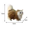 Plush Cat Dolls Desktop Ornaments Party Favor Birthday Gift Educational Toy Model Crafts Soft