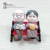 PVC Grandparents Figurines for Succulents, Cakes, and Car Ornaments