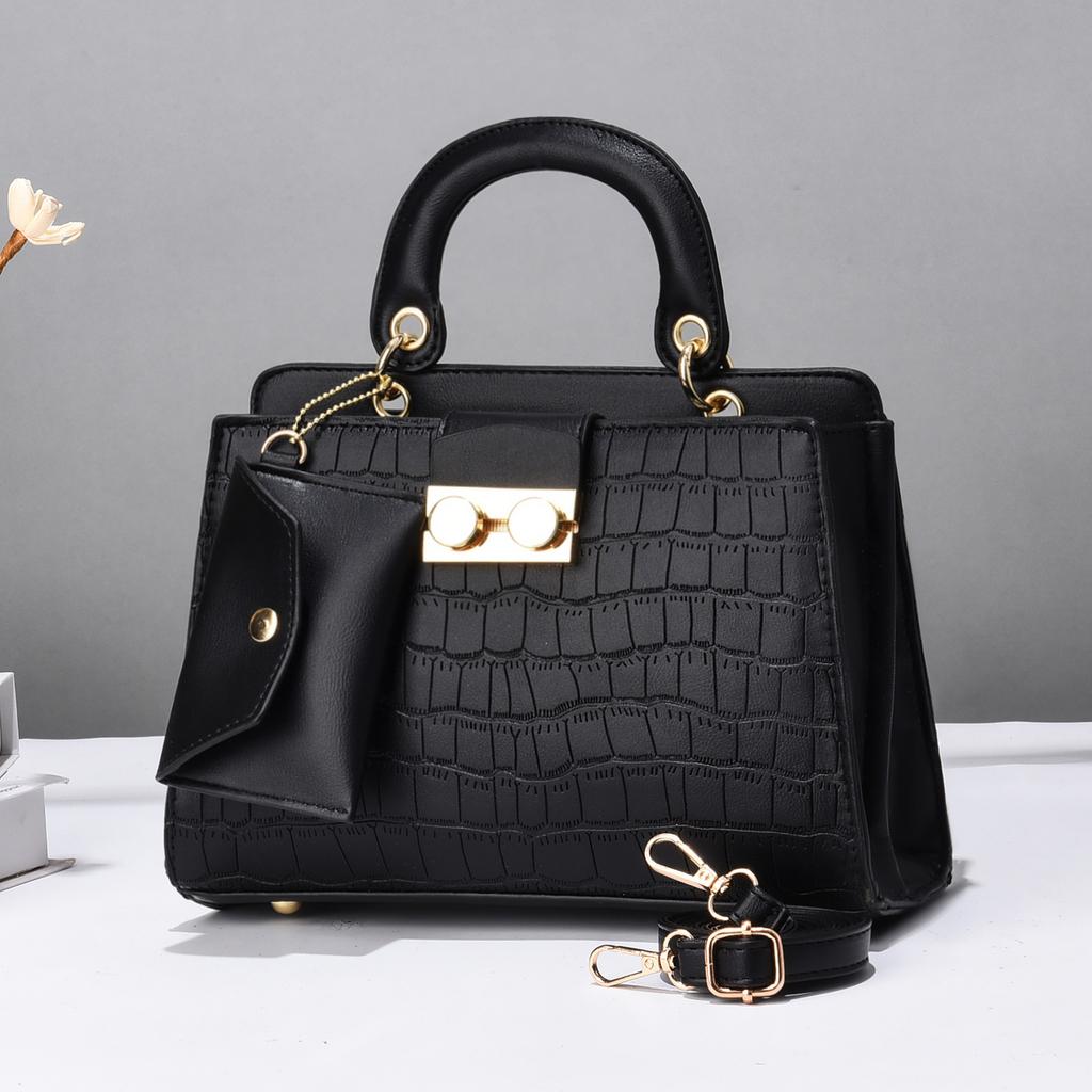Western Style Shoulder Bag Fashion Embossing Mother and Child Bag Crossbody Shoulder Handbag