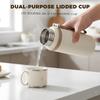Stainless steel vacuum insulated bottle with lid, 2-in-1 stainless steel insulated cup with handle, leak-proof, large capacity.