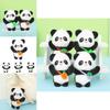 Charming Strawberry Panda Plush Keychain Premium Mink Fur Adorable Animal Backpack Charm