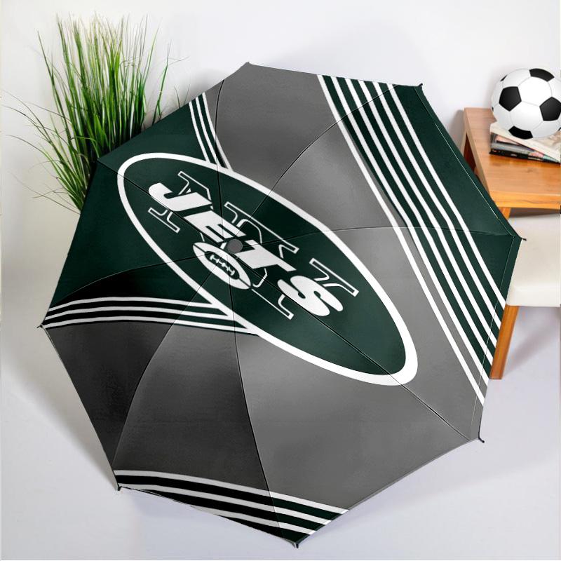 New York Football Logo Umbrella 8-Frame for Travel, Camping, Casual Lightweight Portable Umbrella, Essential for Every Family Holidays Gift