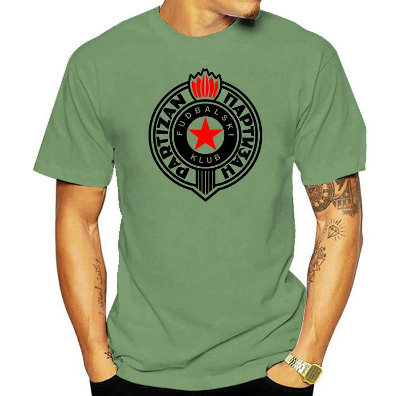 Men Cotton Brand Tshirt PARTIZAN Belgrade T-Shirt Top Quality Tops TEE Shirt For Men Women Tshirt Brand Teenager Tshirts
