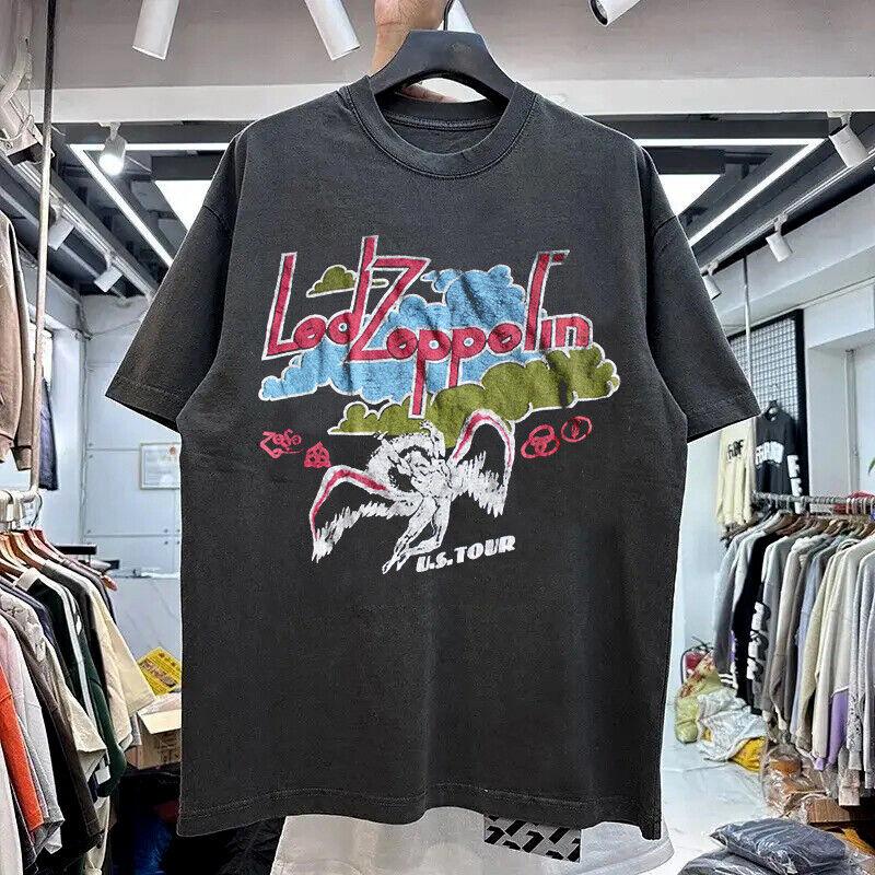 Led Zeppelin ‘77 США. тур черная футболка унисекс мужская женская футболка унисекс футболка XXL