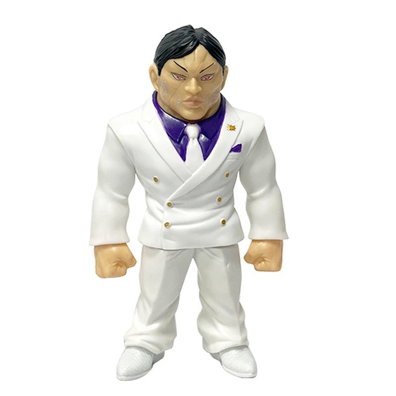 

24cm Hanma Baki Boy Hanayama Kaoru Suit Action Figural Dolls PVC Model Desk Ornaments Birthday Gifts opp bag