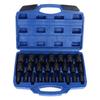 25Pcs Screw Extractor Set Alloy Steel Multifunctional Manual Broken Screw Remover Tool for Repair Maintenance
