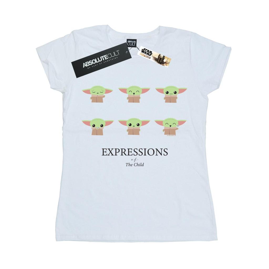 STAR WARS Womens/Ladies The Mandalorian Expressions Of The Child Cotton T-Shirt