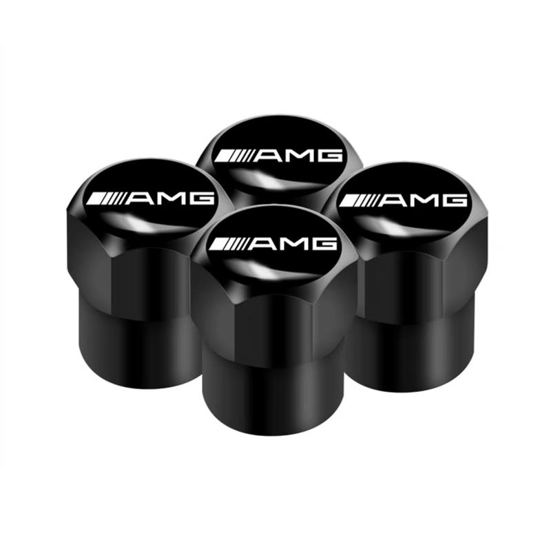 GDX2  New Car Tire Valve Caps Emblem Metal Cap QMXYZ-AMG For Mercedes Benz AMG W203 W204 B/C/E/S Class GLC CLA GLE Interior Mouldings