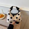 2026 New Women's Korean Fashion Polka Dot Underarm Crossbody Handbag for Daily Commute