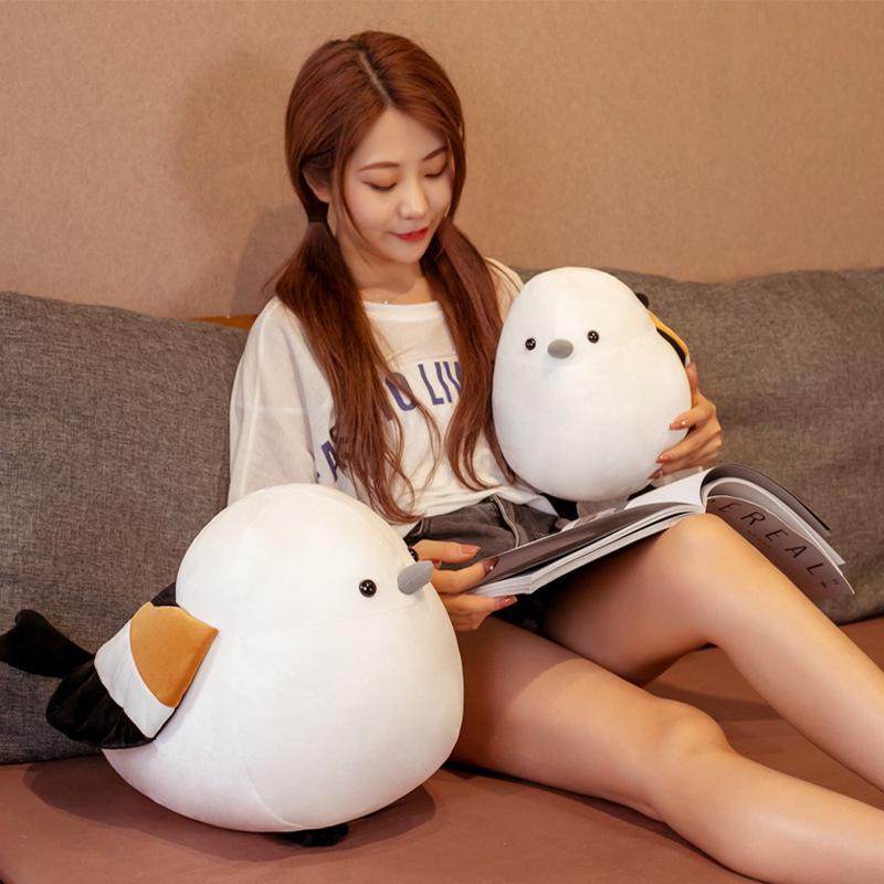 Blue Tit Chubby Bird Plush - Cute and Soft Doll for Girls, Sleeping, Birthday Gift, or Throw Pillow