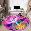 1pc Colorful Sphere Chair Carpet for Office, Soft, Non Slip Polyester Mat, Office, Entryway, Living Room, Bedroom