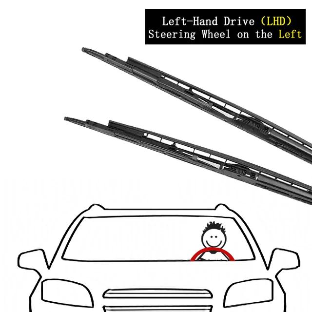 

Для BMW 7 серии E65 E66 2002~2008 Передние зимние дворники Резиновые Очистка стекла Автомобильные запасные части LHD