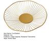 Household Fruit Plate Thickened Iron Fruit Bowl with Large-Capacity Draining Design for Kitchen Counter Anti-Rust Snack and Fruit Holder Tray