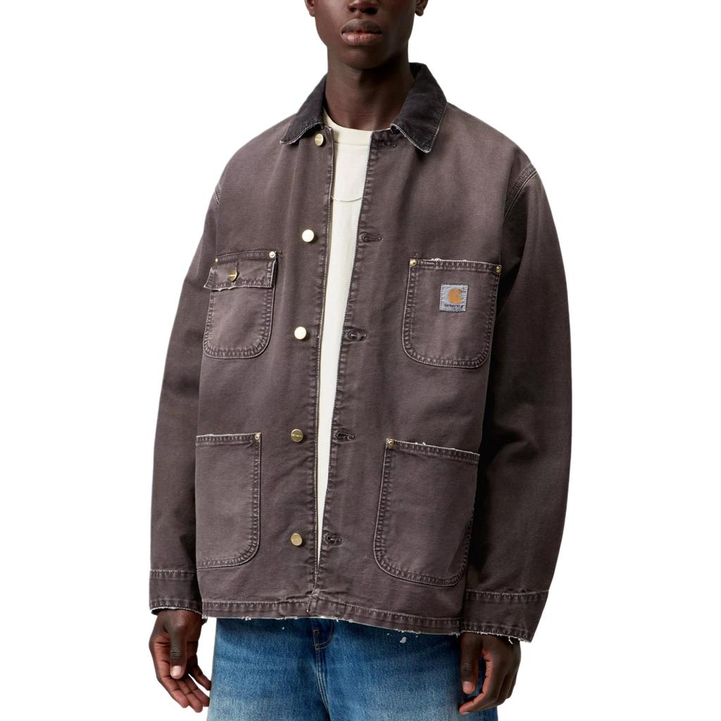 Carhartt WIP SS26 OG Chore Coat Woven Label Square Tag Comfortable Loose Work Jacket Unisex Jacket I035281-3TW-17