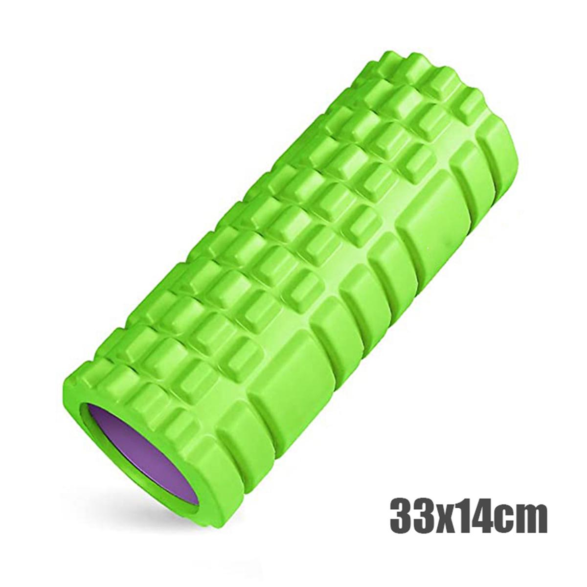 Thin Lower Legs Artifact 33Cm Yoga Column Foam Axis Massage Roller Back Muscle Groups Massagethe Grid Back Region Training Muscle Relaxation