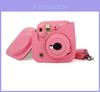 Capa Protetora de Câmera Digital Caiul para Fujifilm Instax Mini 8/8+/9 Bolsa de Couro Macia e Durável