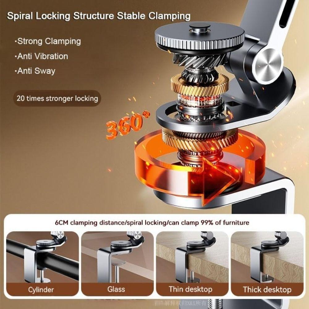 360° Swivel Desktop Tablet Phone Stand Magnetic Tablet Bracket Universal Tablet Holder  for 4-13in