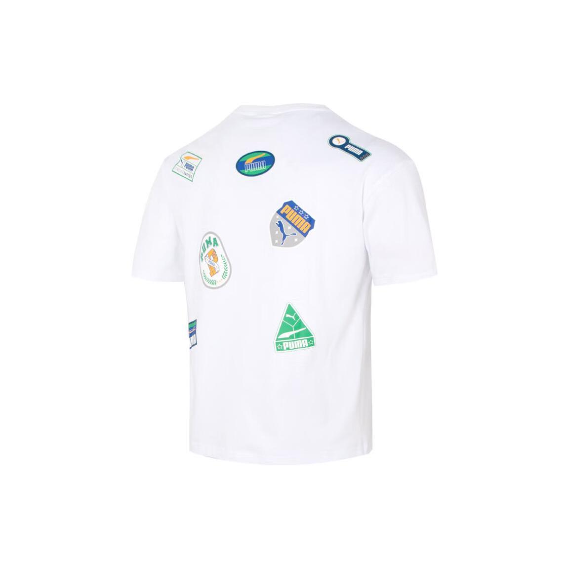 

New PUMA Drop Shoulder Sleeve T-Shirt Unisex White 623249-02 XL