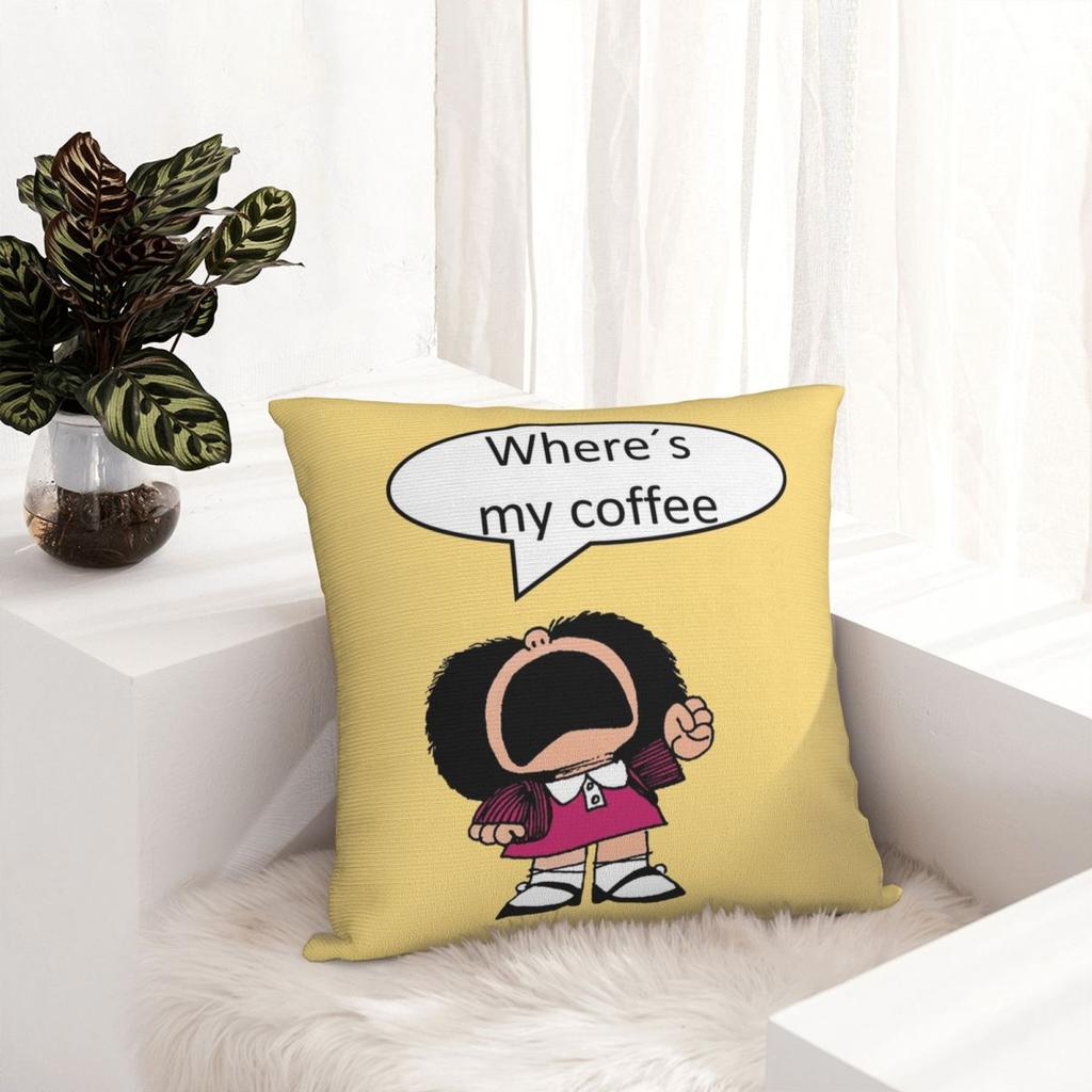 Federa per Cuscino da Caffè Mafalda Morbido Poliestere Copricuscino Decorativo Copricuscino da Lancio Quadrato 40*40Cm