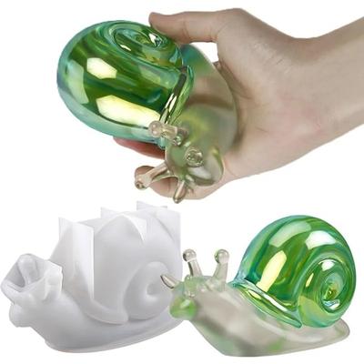 DIY Crystal Drip Glue Large Snail Table Decoration Resin Gypsum 3D Stereoscopic Decoration Silicone Mold Animal Silicone Mold