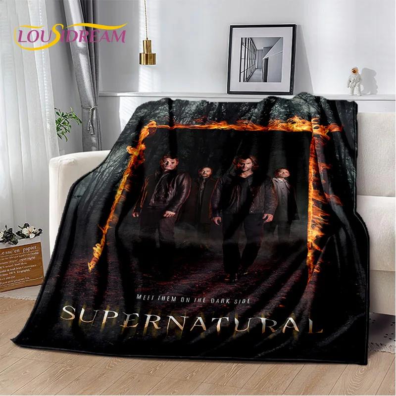 3D SPN Supernatural Zeichen Dean Sam Decke, Weiche Überwurfdecke für Zuhause Schlafzimmer Bett Sofa Picknick Reise Büro Abdeckung Kindergeschenk