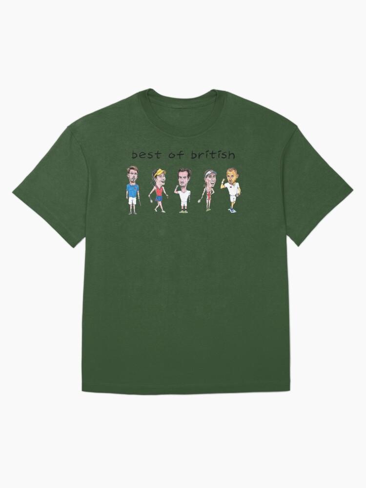 British Open Best of British tennis players - Cam Norrie, Emma Raducanu, Andy Murray, Johanna Konta, Dan Evans caricatures Oversized Unisex T-Shirt