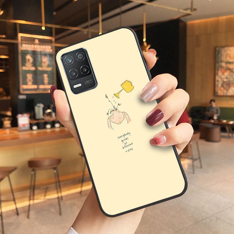 Art Flower Word Quotes Phone Case for OPPO Realme GT 2 Pro X2 Pro XT C25S 8 7 6 Pro 6i GT Master C3 C21 C21Y C11 X3 SuperZoom