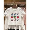 2026 New Summer Collection: Sanrio Hello Kitty Cartoon Kids' Fashion T-Shirt — 100% Pure Cotton, Printed, Cute Short Sleeve Top
