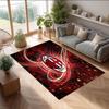 AC Milan Printed Flannel Area Rug Non Slip Soft Polyester Floor Carpet Indoor Decor Mat for Bedroom Living Room Sofa Game Room Home Decoration