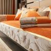 Chenille Jacquard Fabric Sofa Cover Leather Sofa Slipcover European Style Couch Cover Custom Anti-slip 2/3/4 Seat Sofa Towel